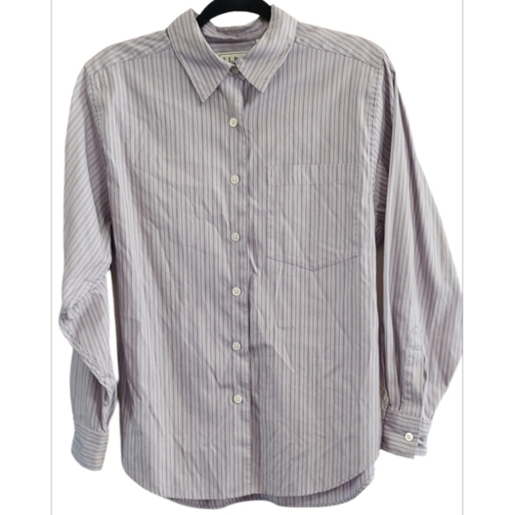 L.L. Bean Tops - L.L. Bean Vintage Purple Striped Button Down Shirt Size 10
